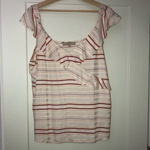 Ann Taylor Loft Ruffle Blouse